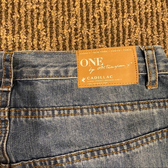 NEW One Teaspoon Cadillac Denim Skirt - Picture 8 of 8
